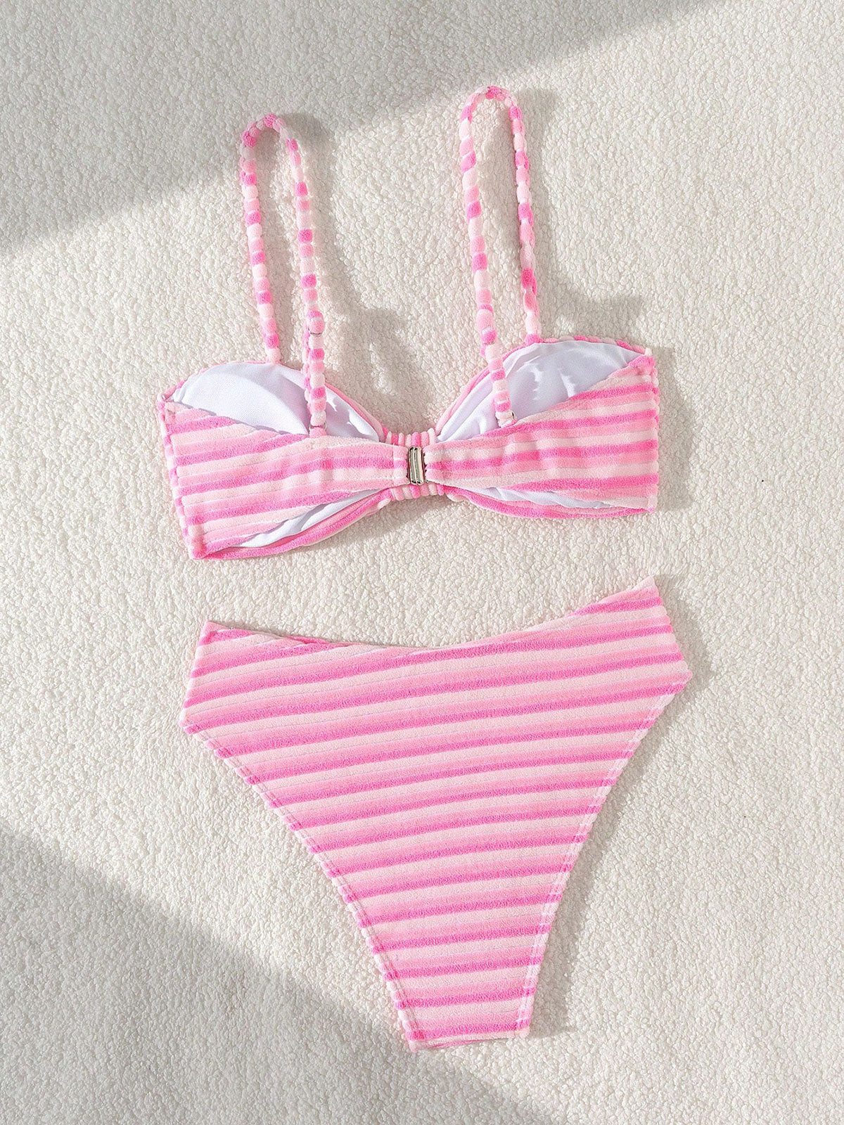 Polyester Rainbow Strip Bikini Set For Women Bikinis - SAMIOLSWIM