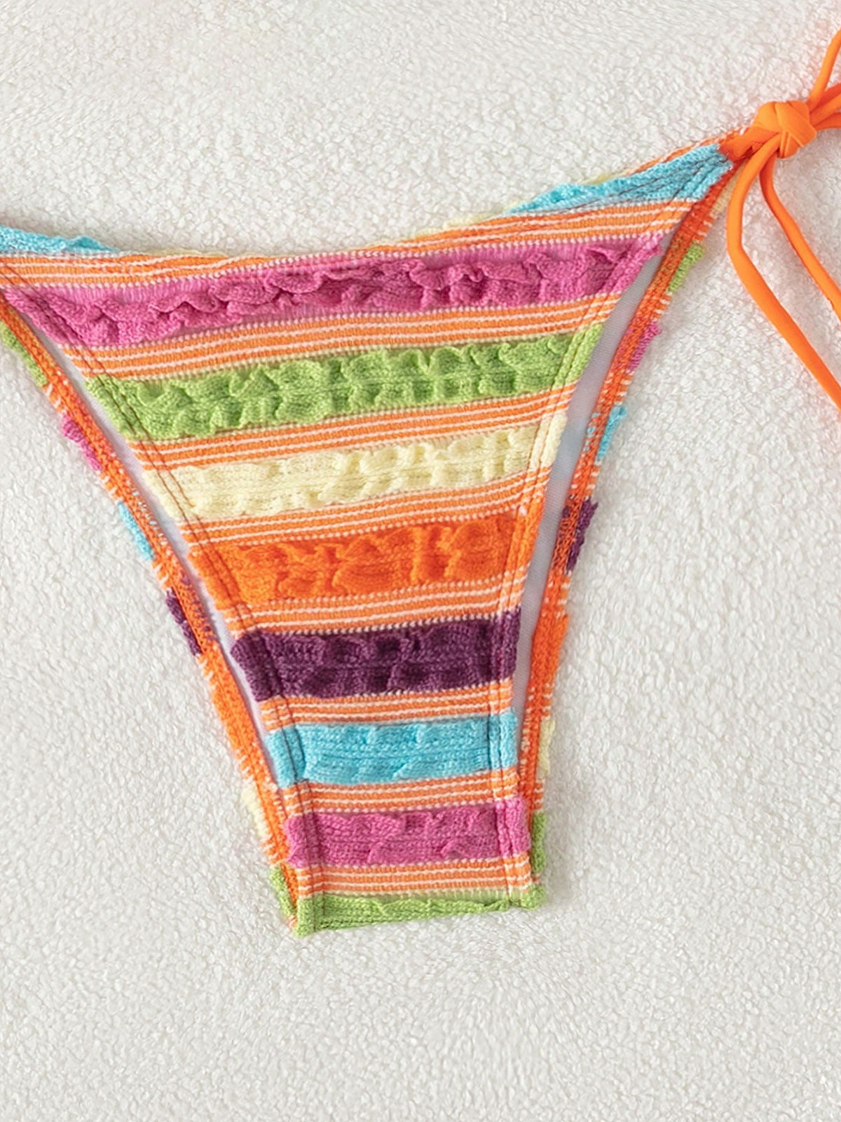 Rainbow Stripes Triangle Bikini Set Bikinis - SAMIOLSWIM