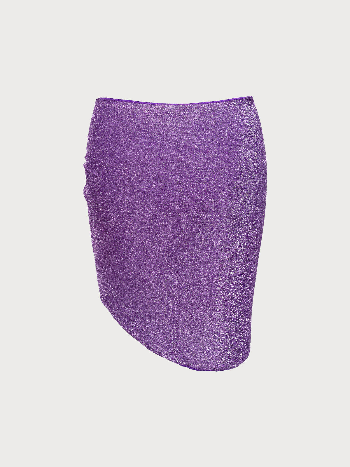 Purple Lurex Knotted Cover-up